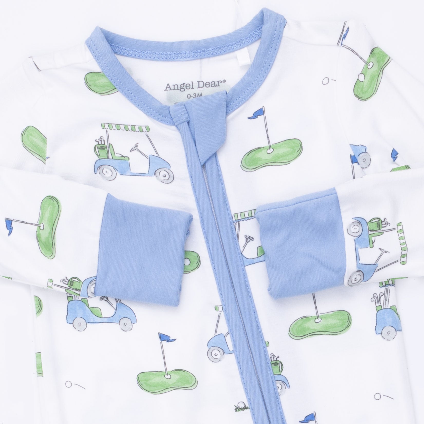 Golf Carts Blue Convertible Romper
