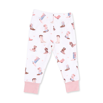 Buckarette Boots Short Sleeve Loungewear Set
