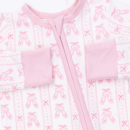 Ballet Shoes Ribbon Stripe Convertible Romper