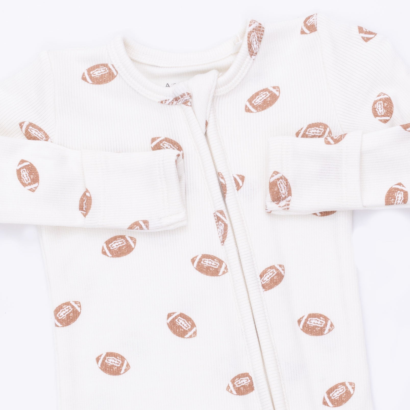 Mini Footballs 2 Way Zipper Footie