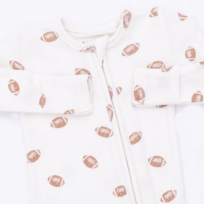 Mini Footballs 2 Way Zipper Footie