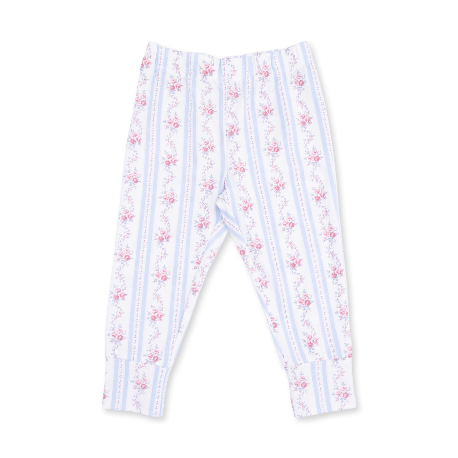 Anna Floral Stripe Short Sleeve Loungewear Set