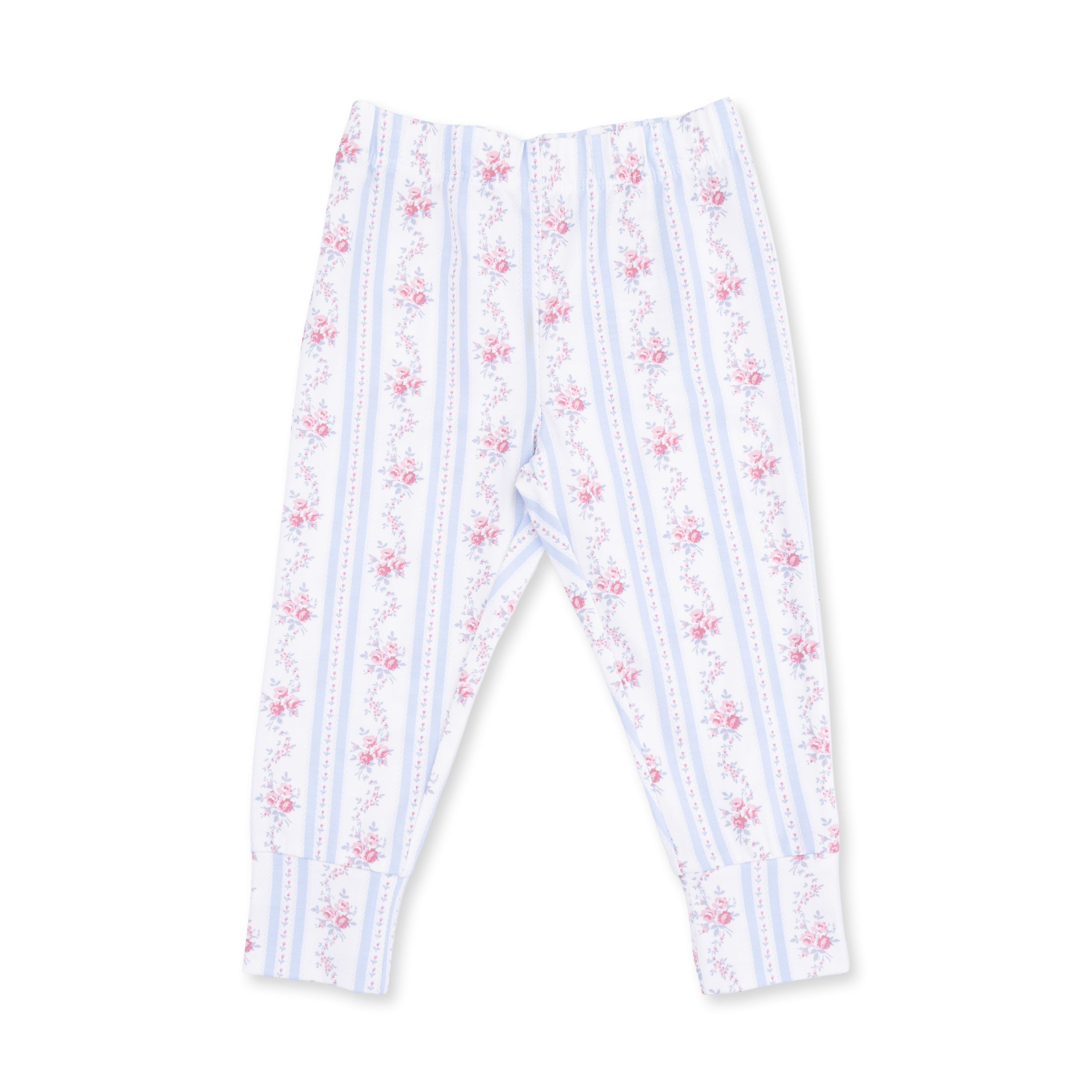 Anna Floral Stripe Short Sleeve Loungewear Set
