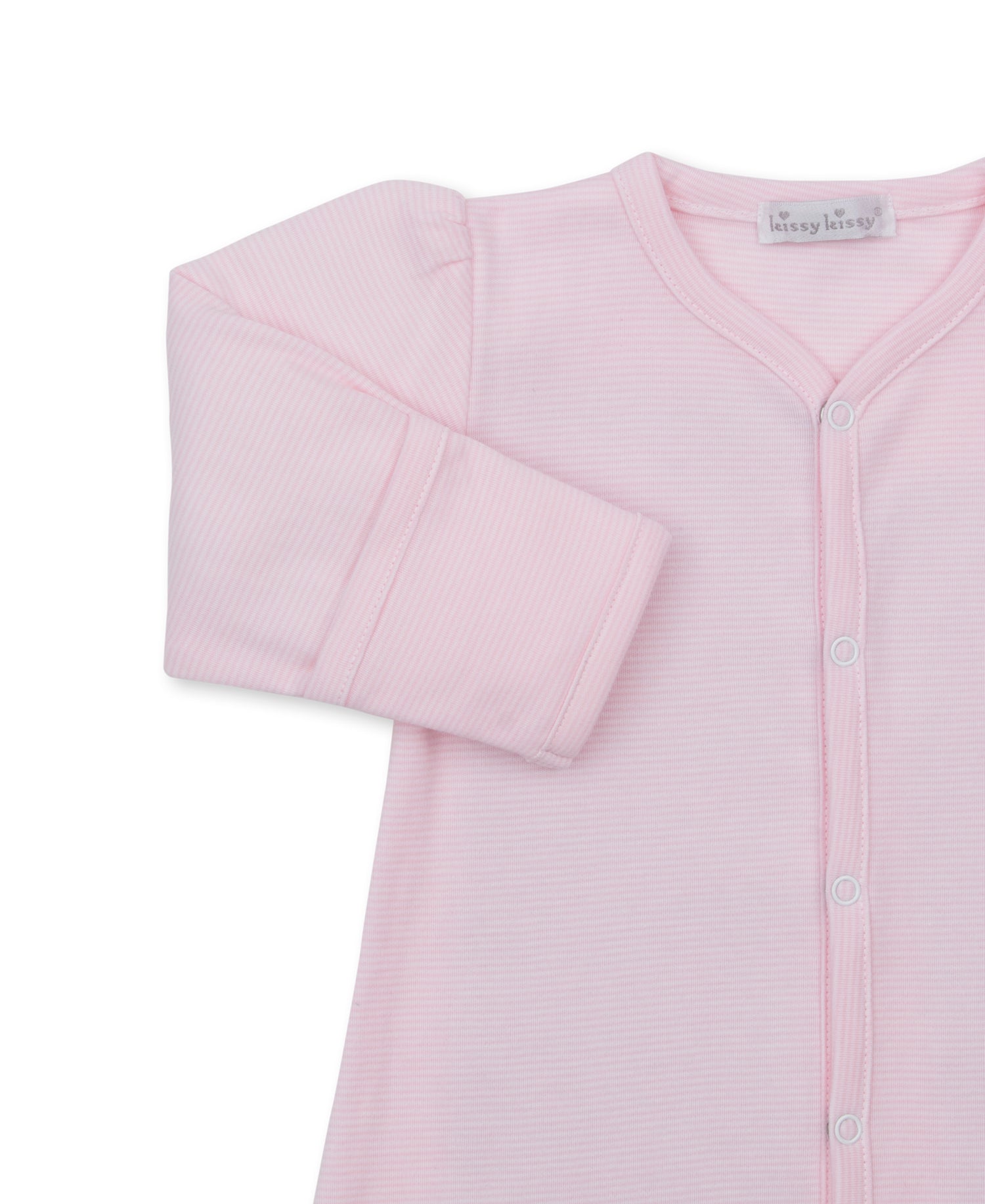 Gingham Rockers Embroidered Converter Gown: Pink