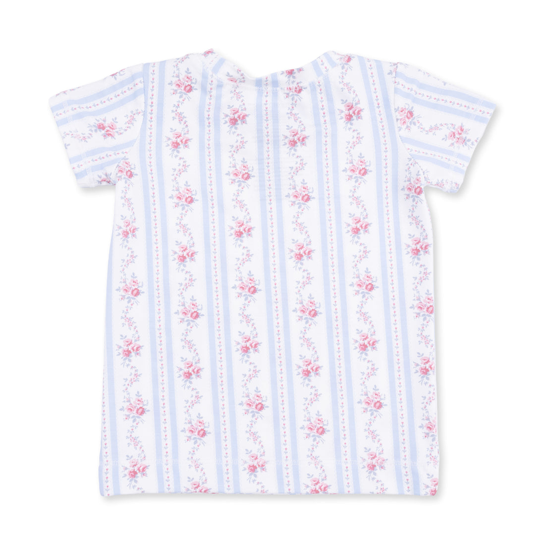 Anna Floral Stripe Short Sleeve Loungewear Set