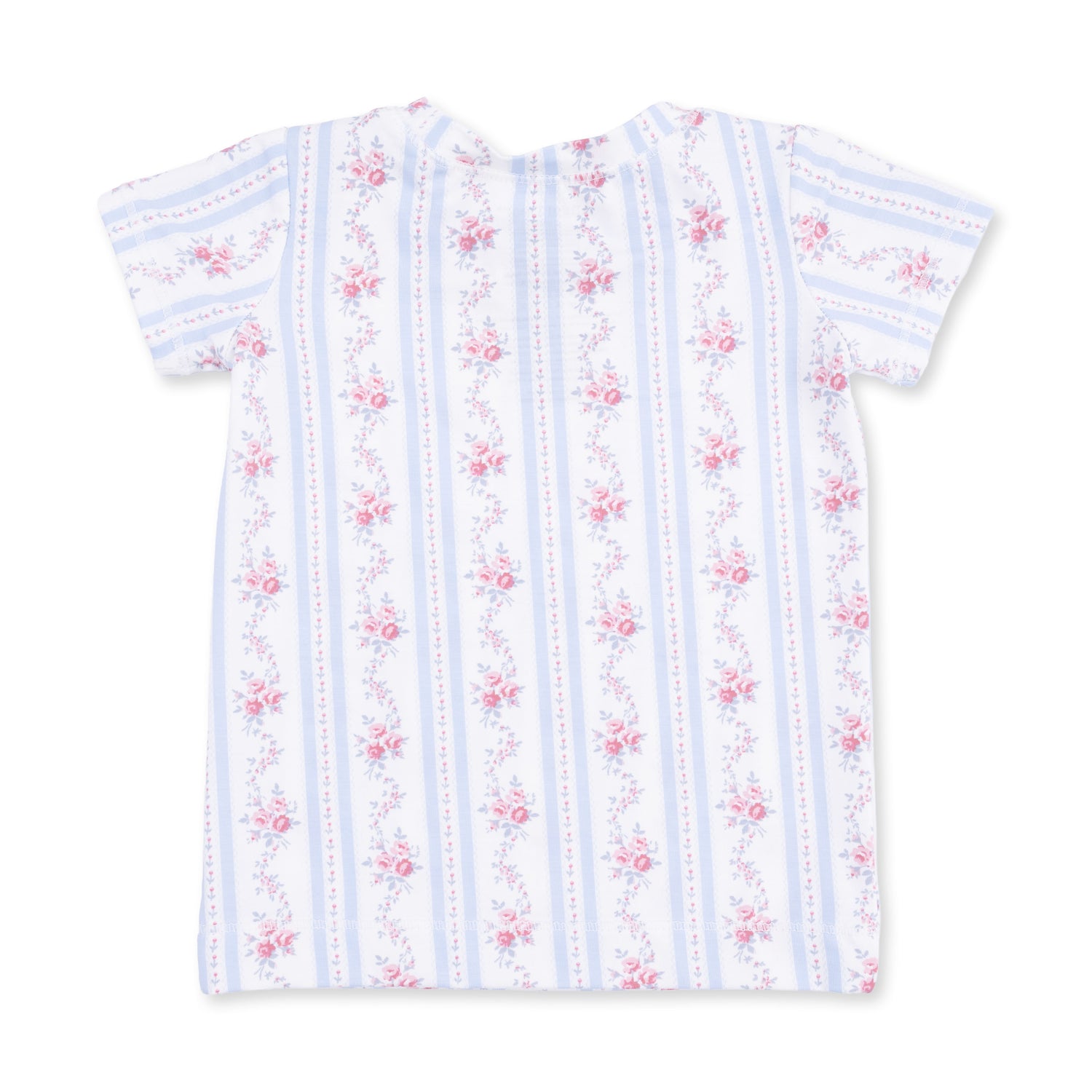 Anna Floral Stripe Short Sleeve Loungewear Set