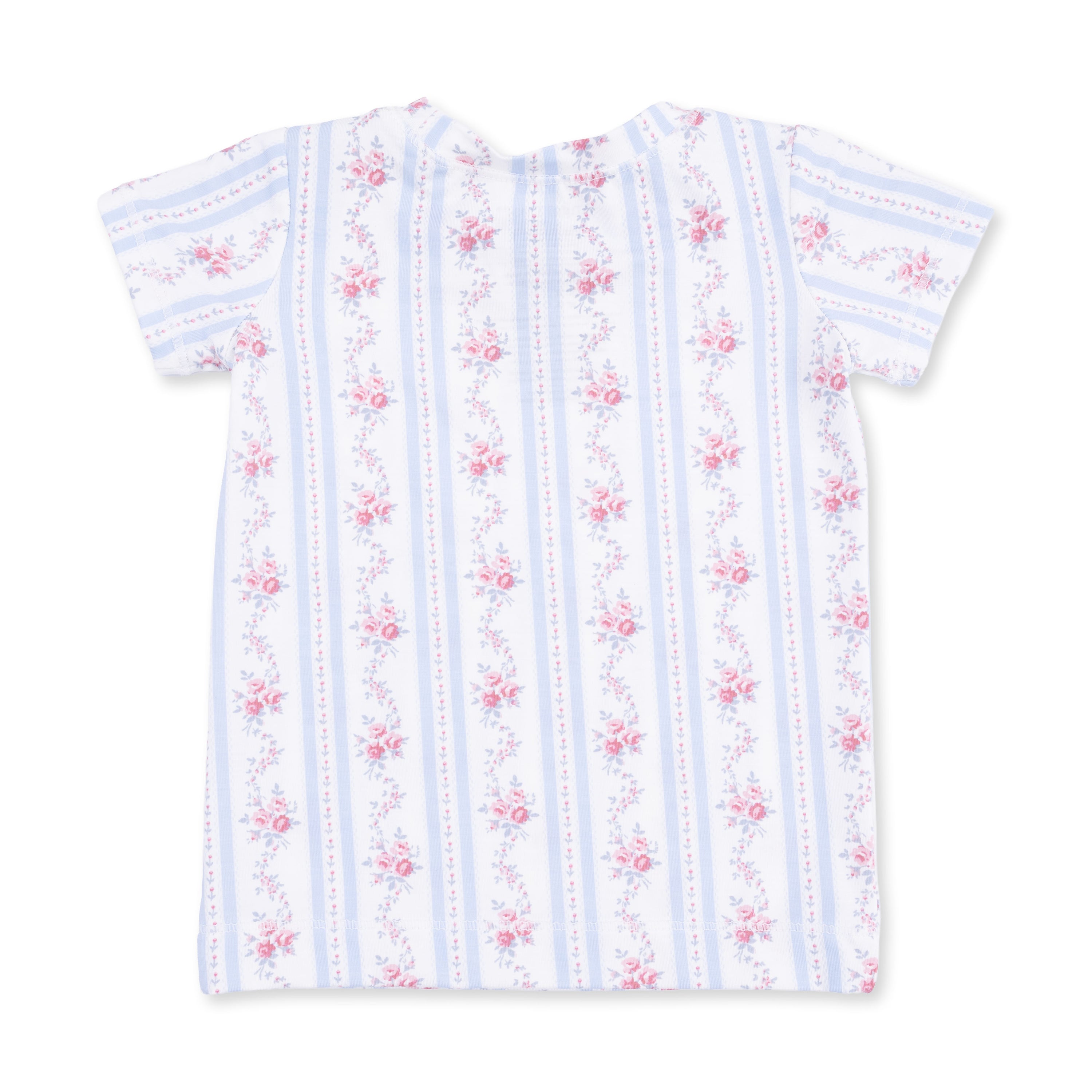 Anna Floral Stripe Short Sleeve Loungewear Set