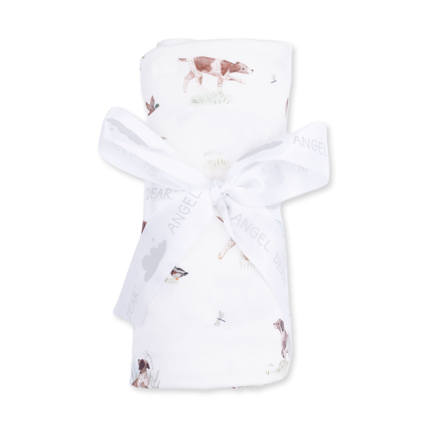 Pointer Pups And Duck Buddies Swaddle Blanket