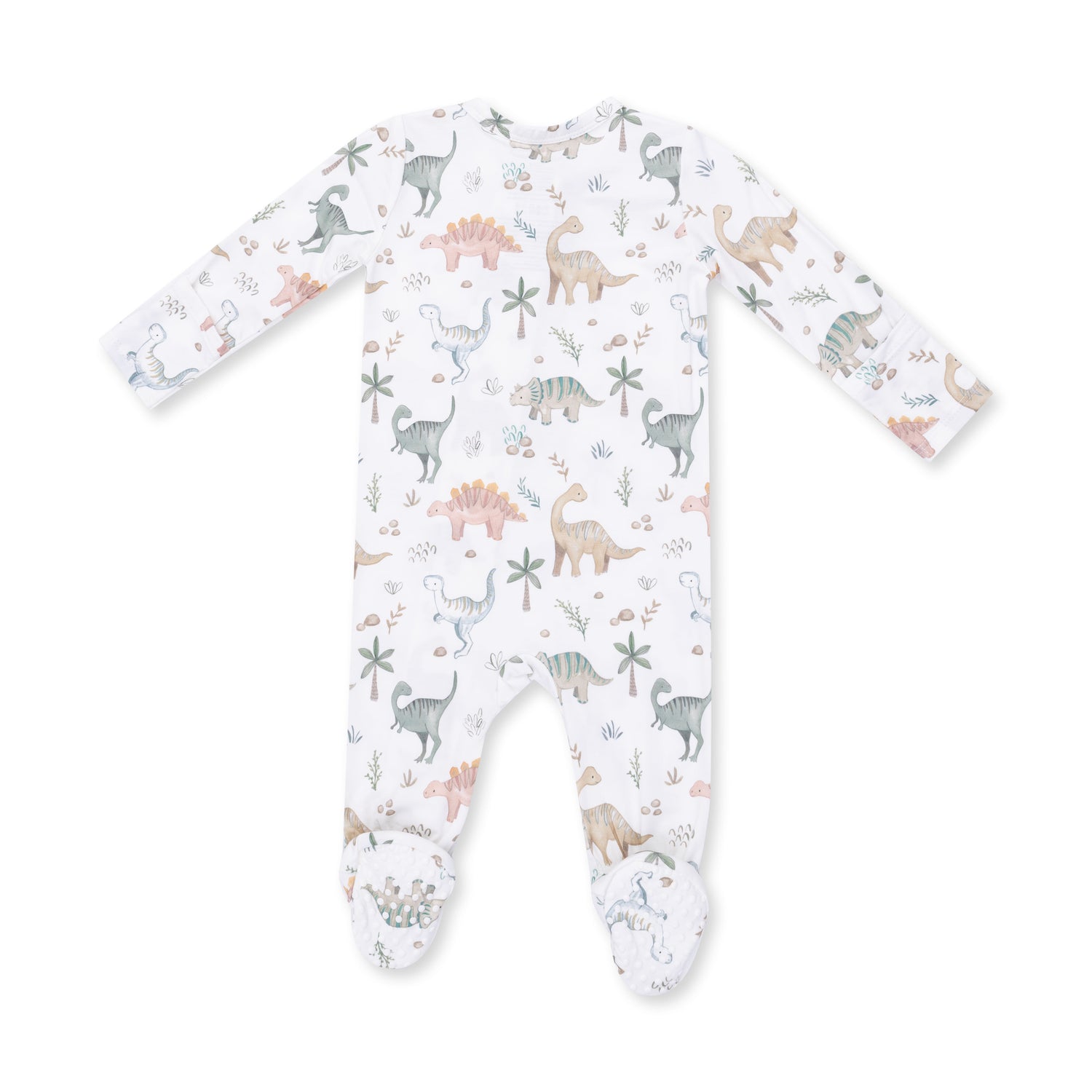 Sweet Baby Dinos 2 Way Zipper Footie