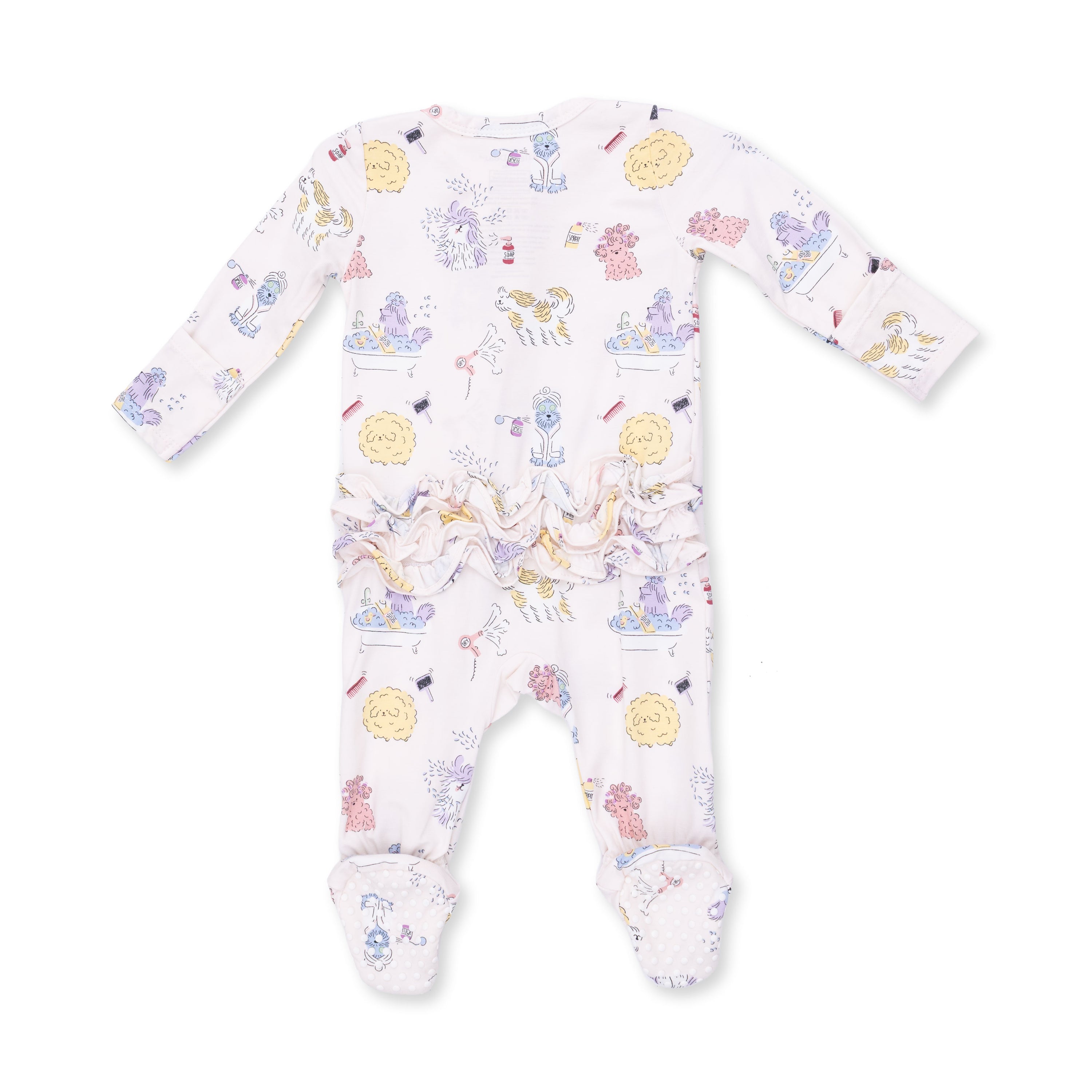 Spa Dogs 2 Way Ruffle Back Zipper Footie