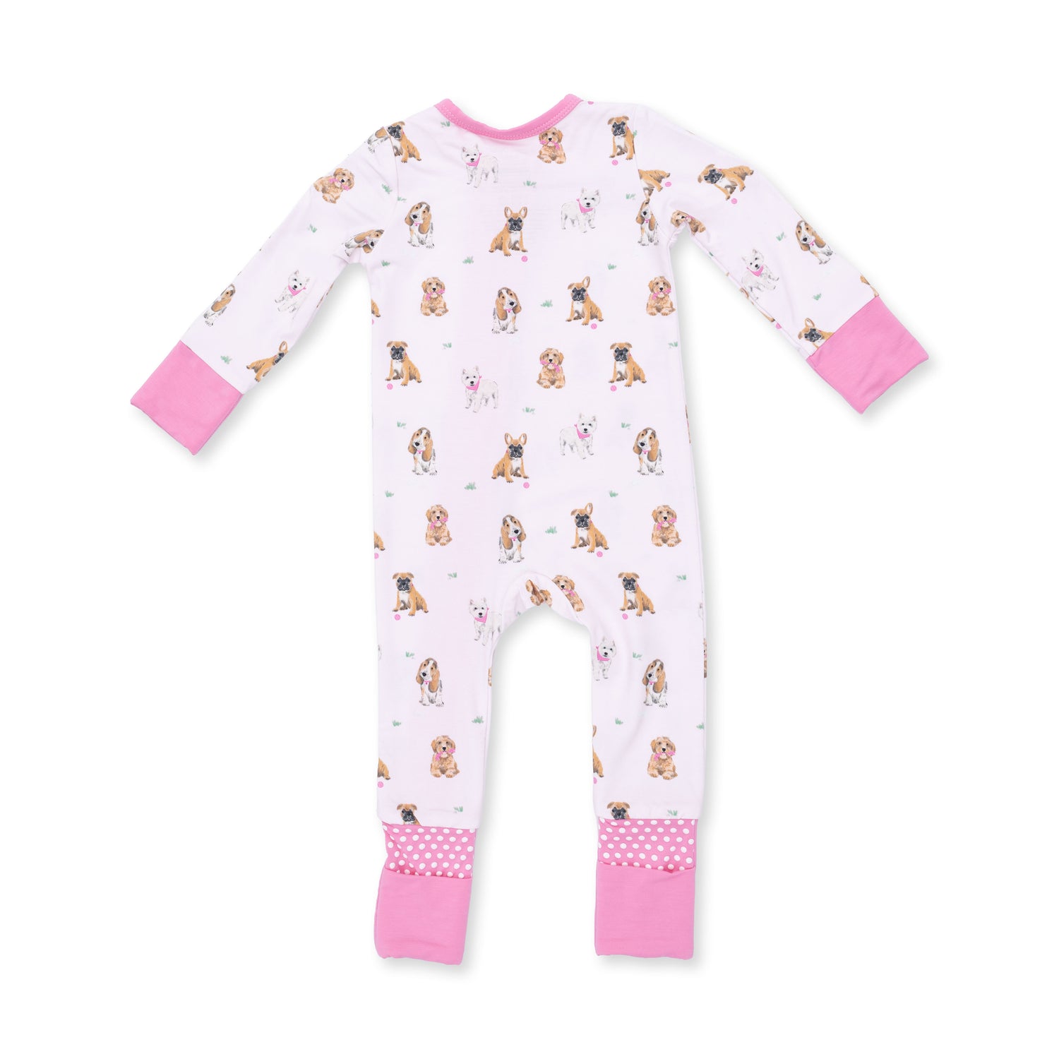Bestie Dogs Pink Convertible Romper