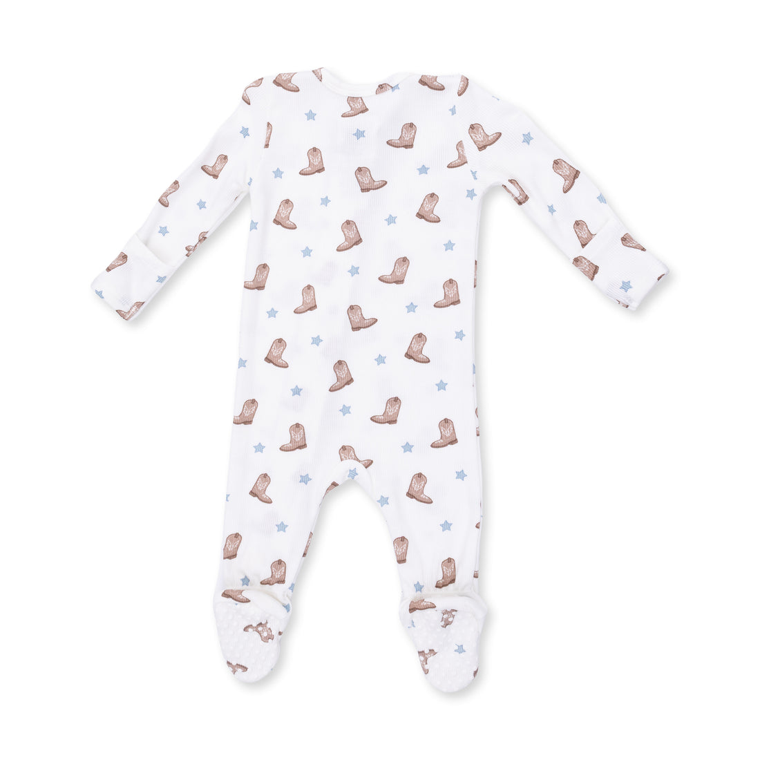 Mini Cowboy Boots 2 Way Zipper Footie
