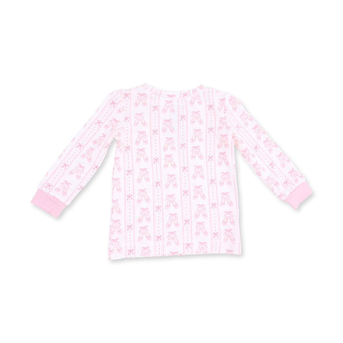 Ballet Shoes Ribbon Stripe Long Sleeve Loungewear Set