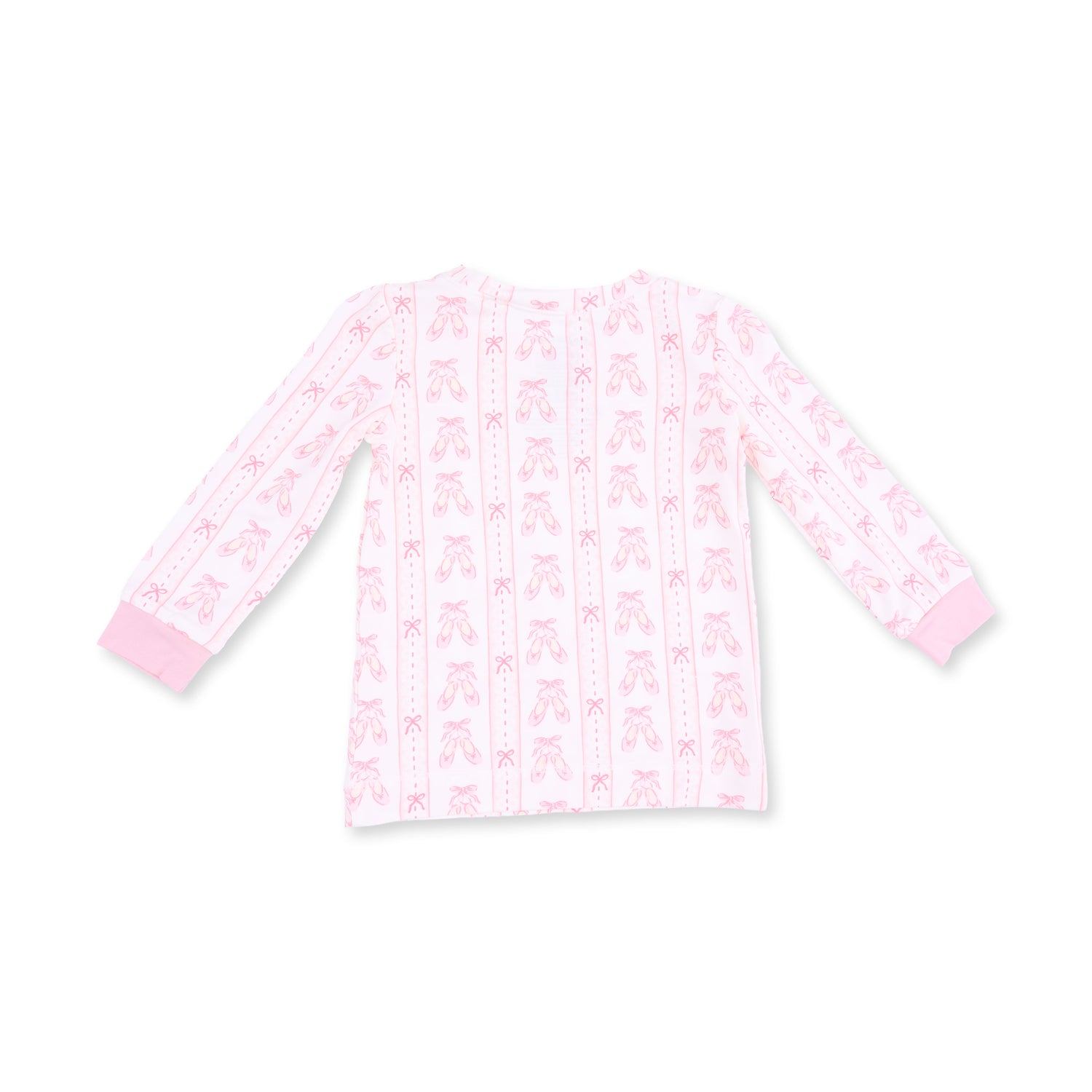 Ballet Shoes Ribbon Stripe Long Sleeve Loungewear Set