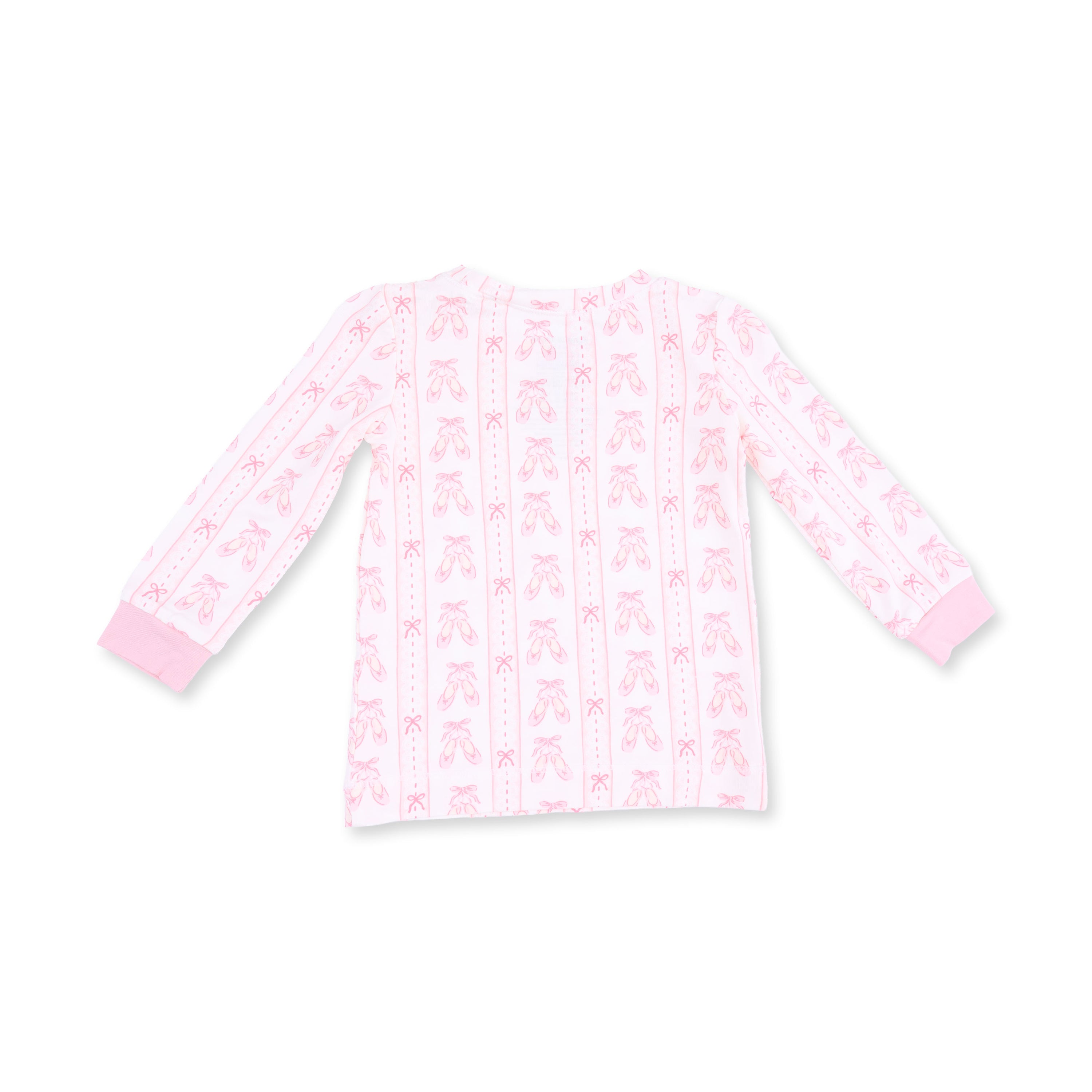 Ballet Shoes Ribbon Stripe Long Sleeve Loungewear Set