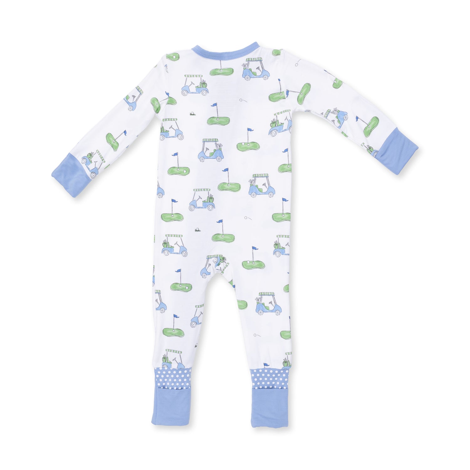 Golf Carts Blue Convertible Romper