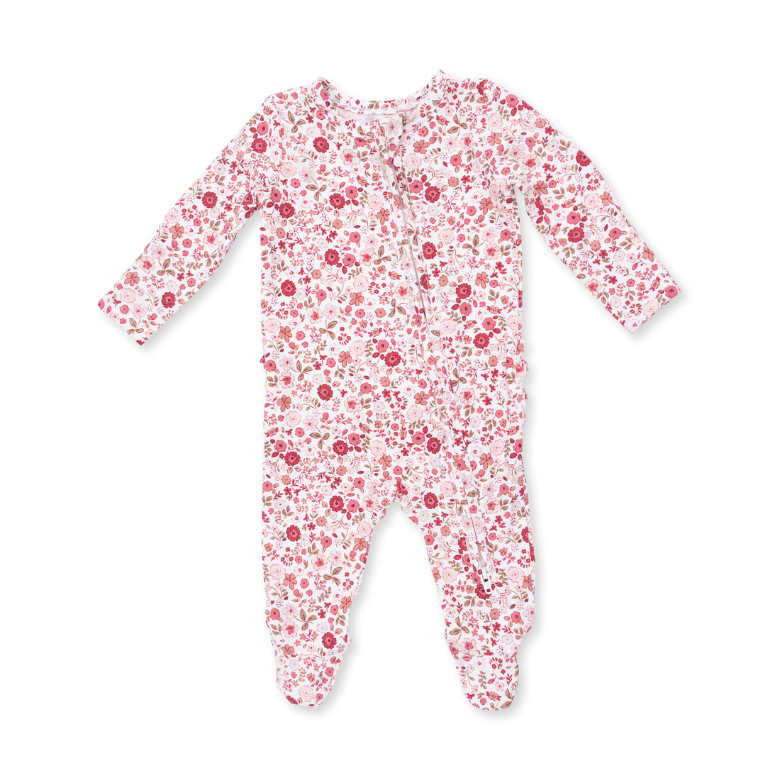 Serene Floral 2 Way Ruffle Back Zipper Footie $17.00 $36.00 MSRP