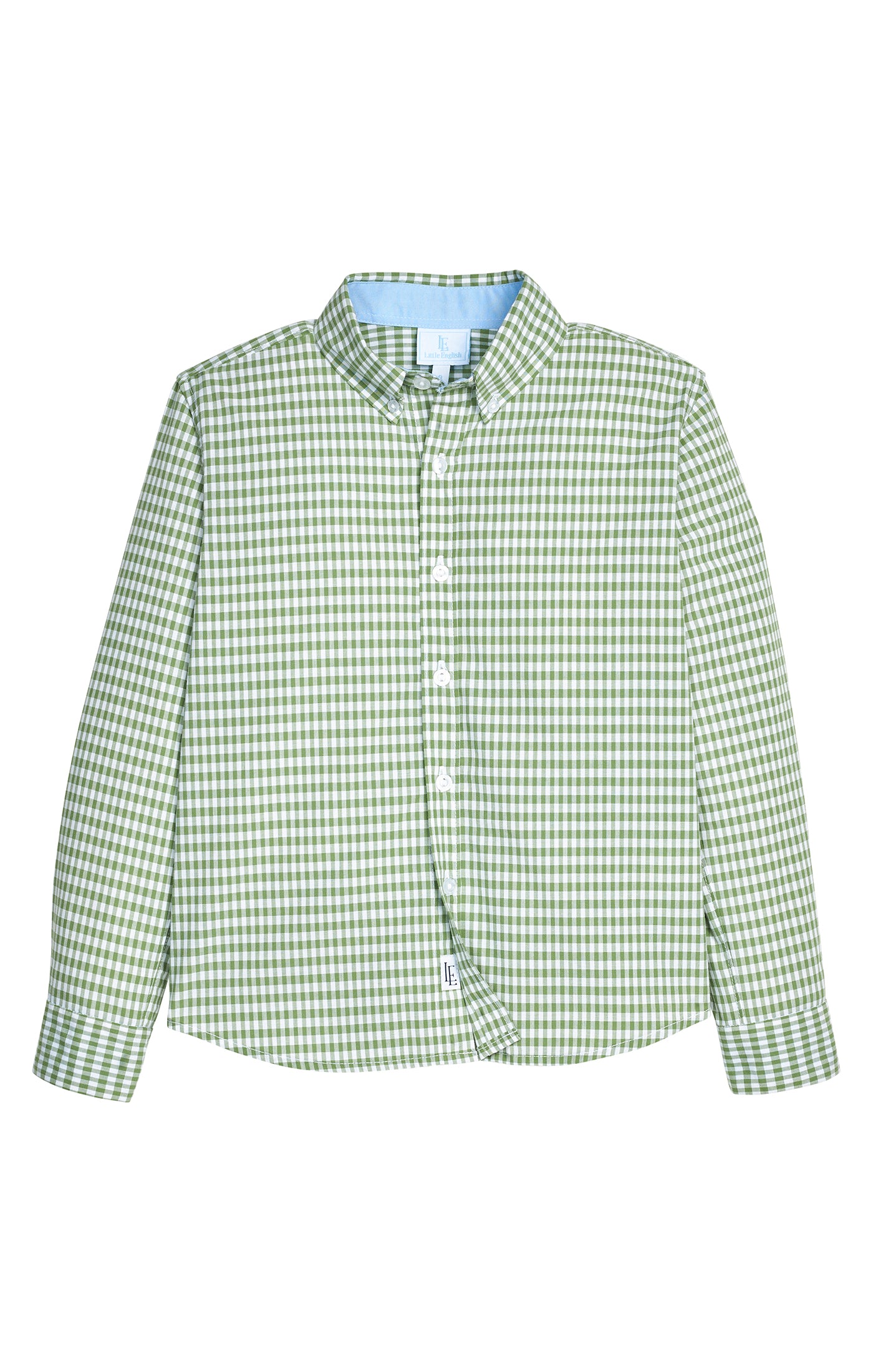 Classic Button Down Shirt: Watercress Gingham