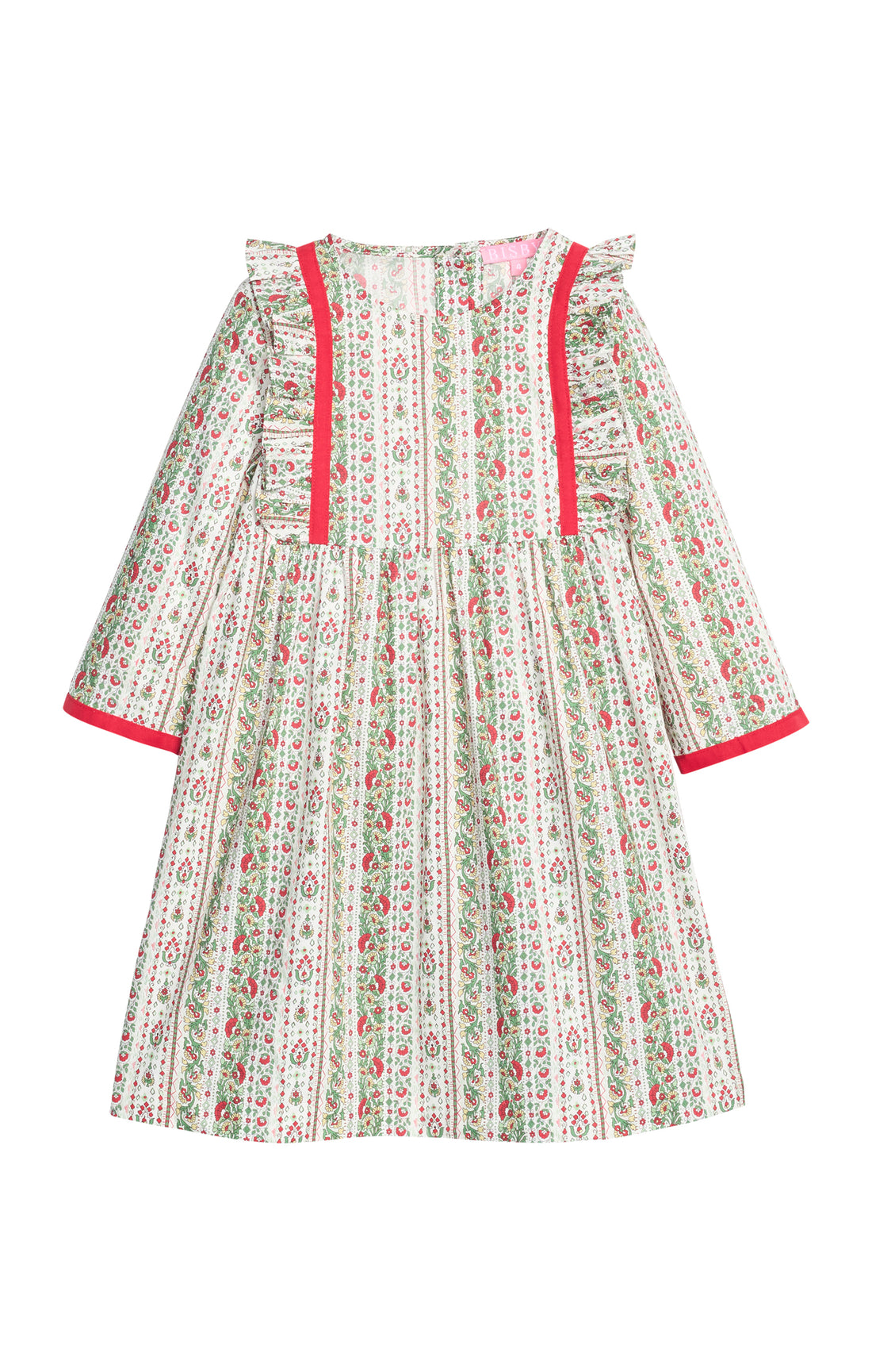 Porto Dress: St Moritz Floral Stripe
