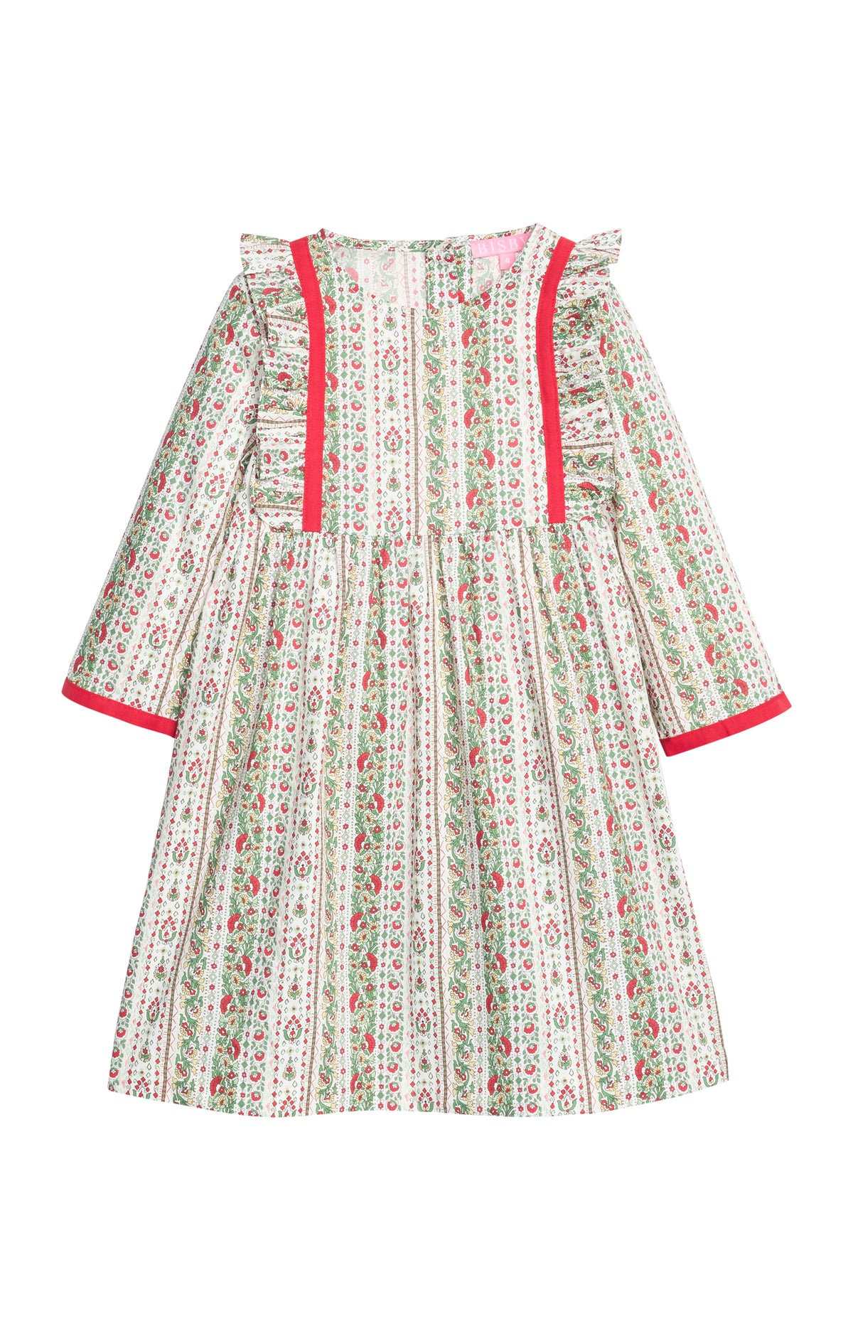 Porto Dress: St Moritz Floral Stripe