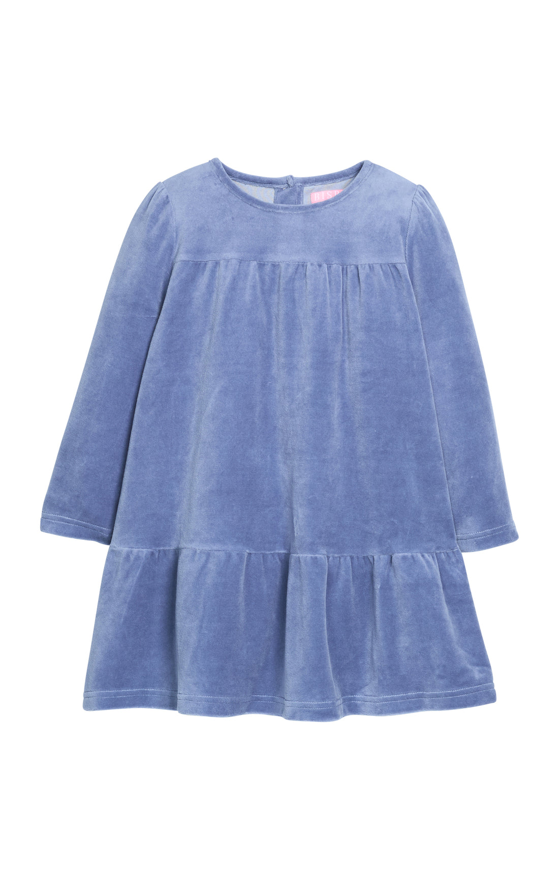 Lisle Dress - Dusty Blue Velour