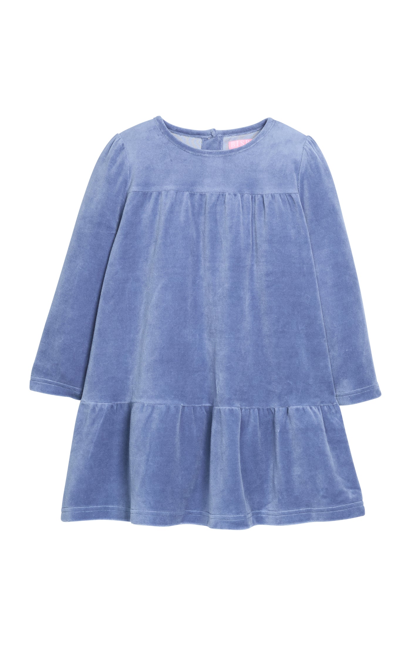 Lisle Dress - Dusty Blue Velour