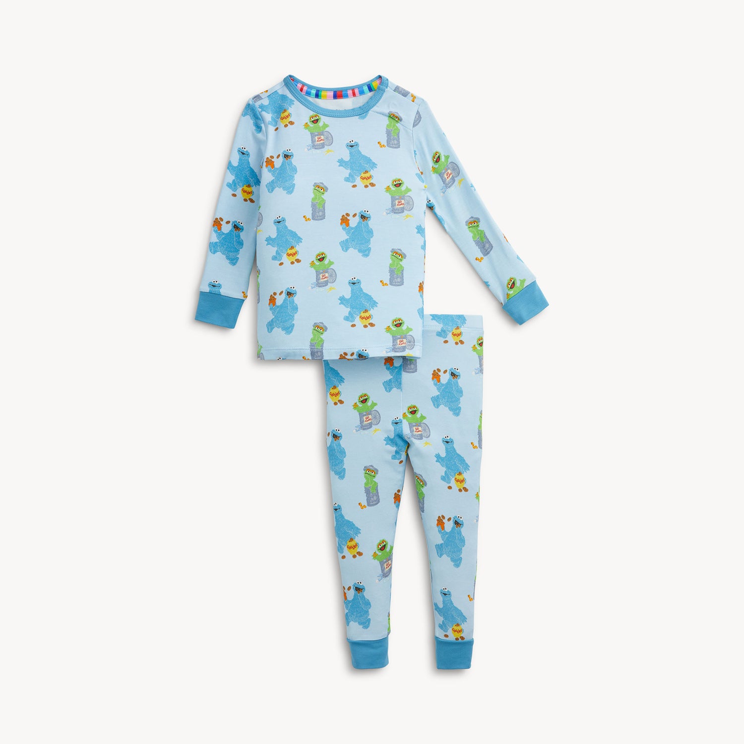 Cookie Monster Modal LS Long Pant PJ Set