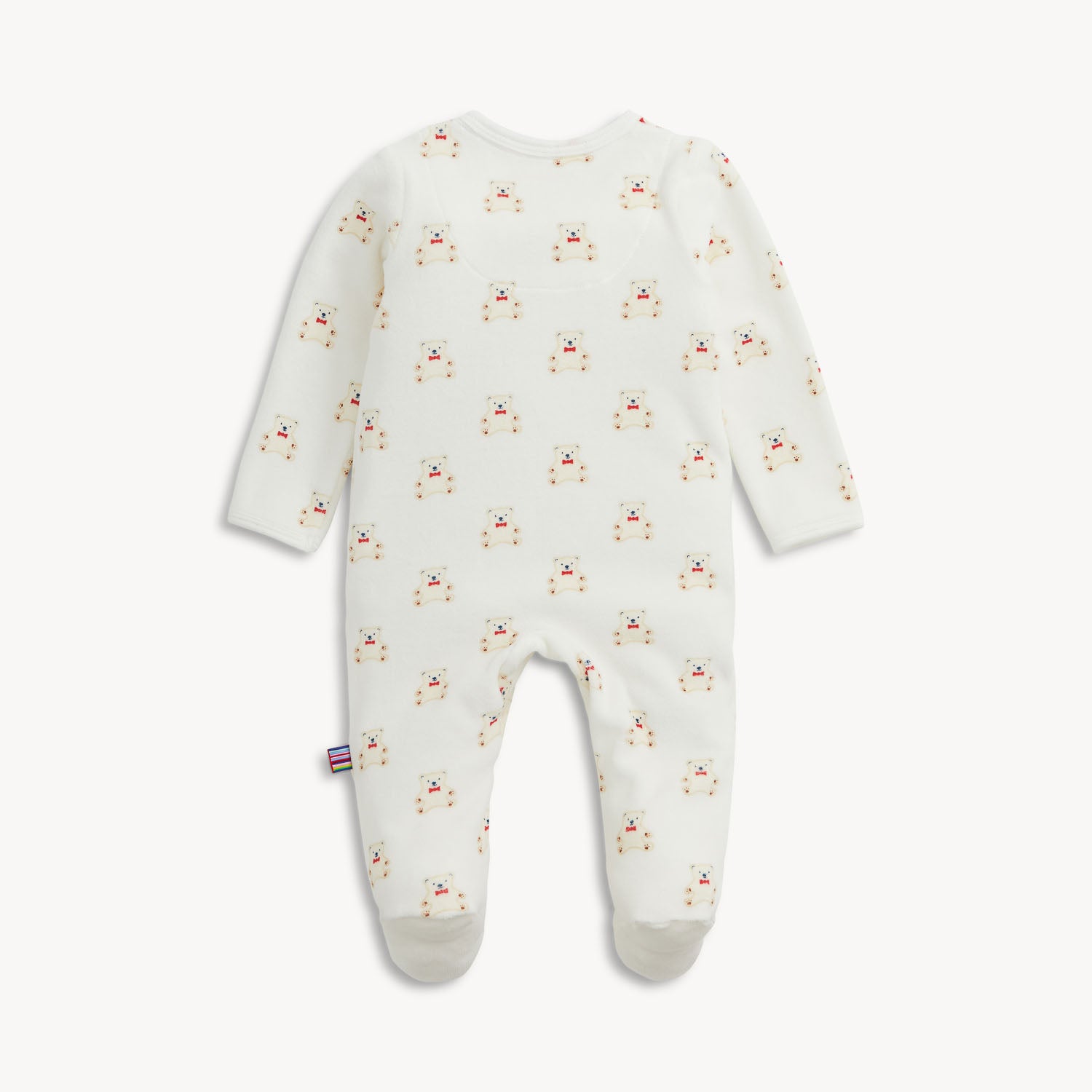 Teddy Bows Velour Footie