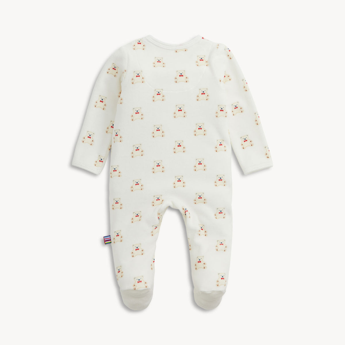 Teddy Bows Velour Footie