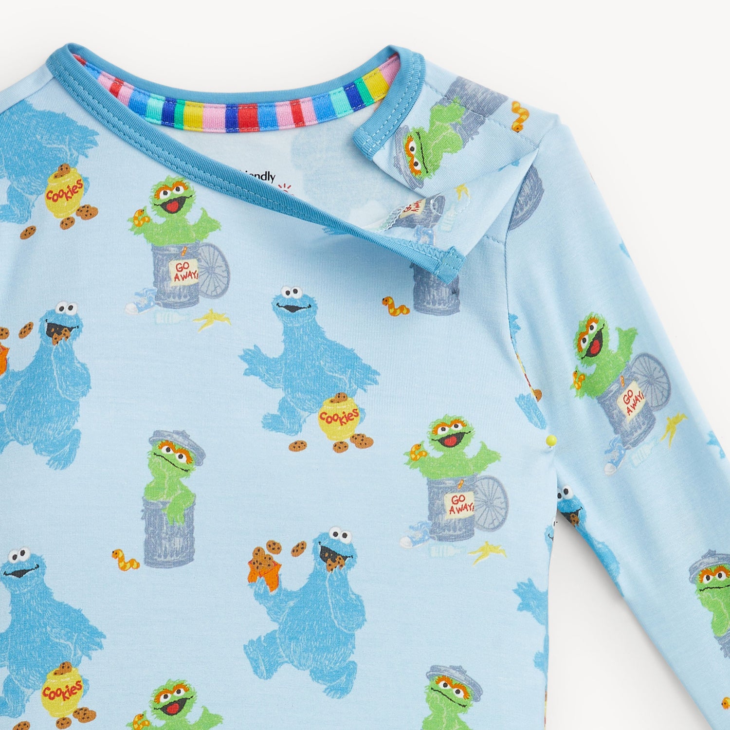 Cookie Monster Modal LS Long Pant PJ Set