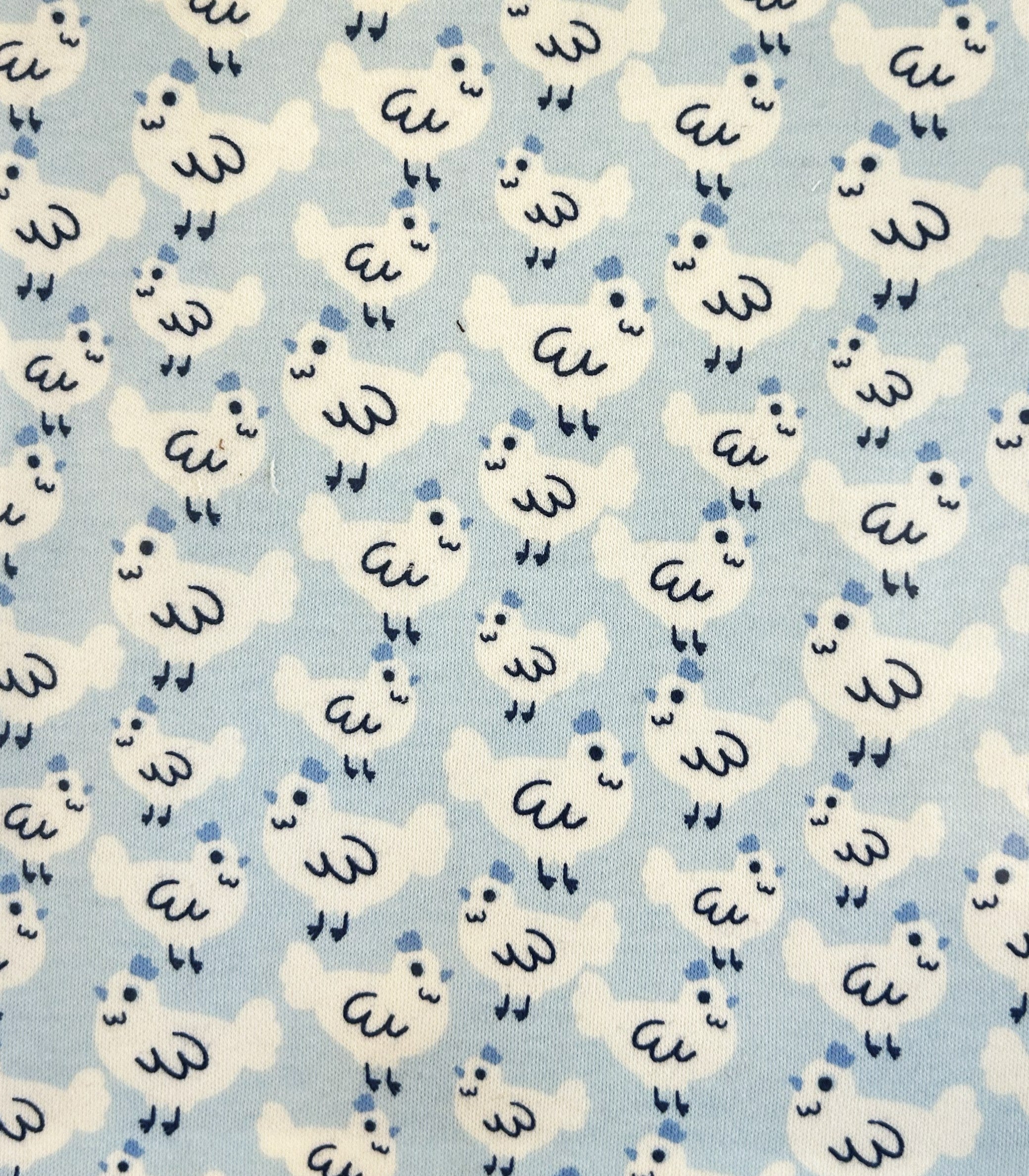 Organic Cotton Footie Blue Chicken