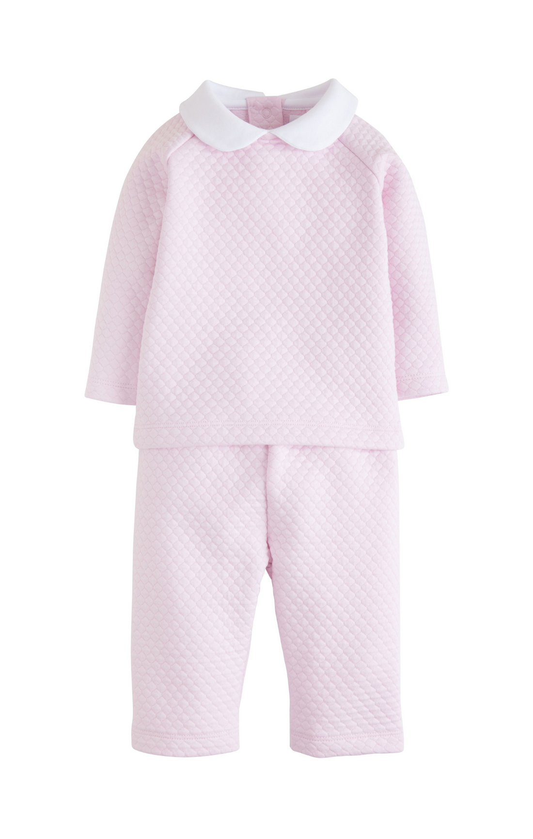 Quilted Pant Set: Light Pink