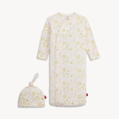Star Signs Pink Modal Gown + Hat Set
