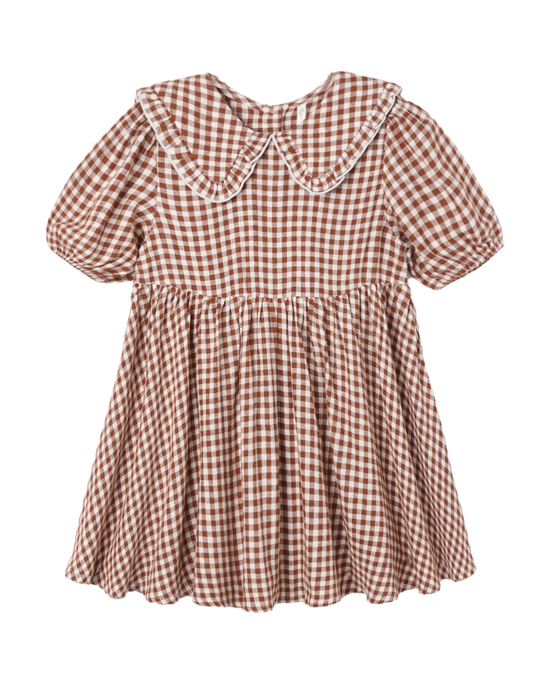 Camille Dress: Brick Check
