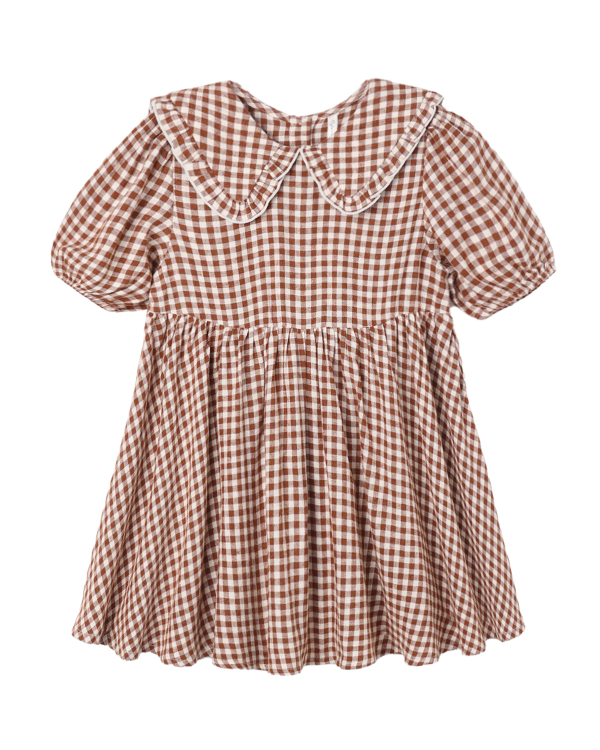 Camille Dress: Brick Check