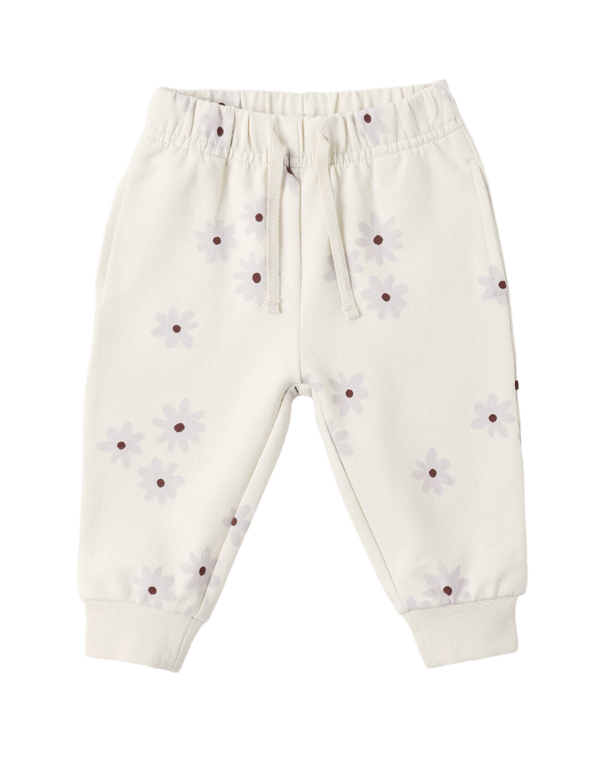 Relaxed Fleece Sweatpants: Blue Daisy