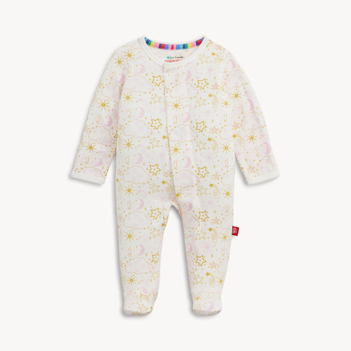 Star Signs Pink Modal Footie