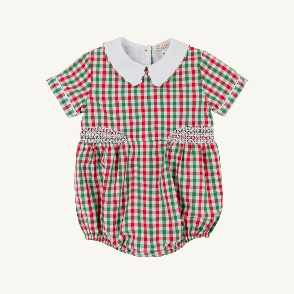 Brentley Bubble: Richmond Red and Kiawah Kelly Green Gingham/Worth Ave White