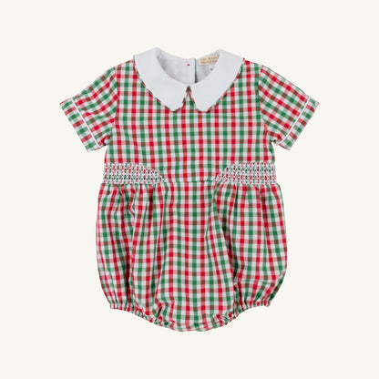 Brentley Bubble: Richmond Red and Kiawah Kelly Green Gingham/Worth Ave White