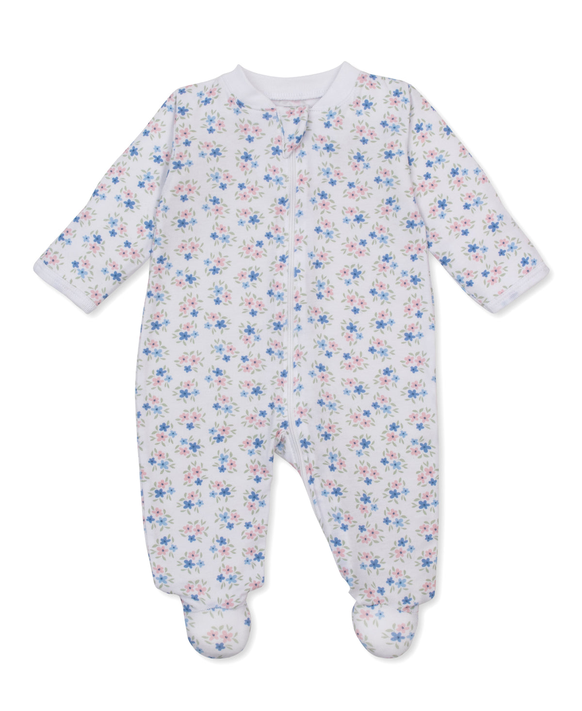 Petal Party Zipper Footie