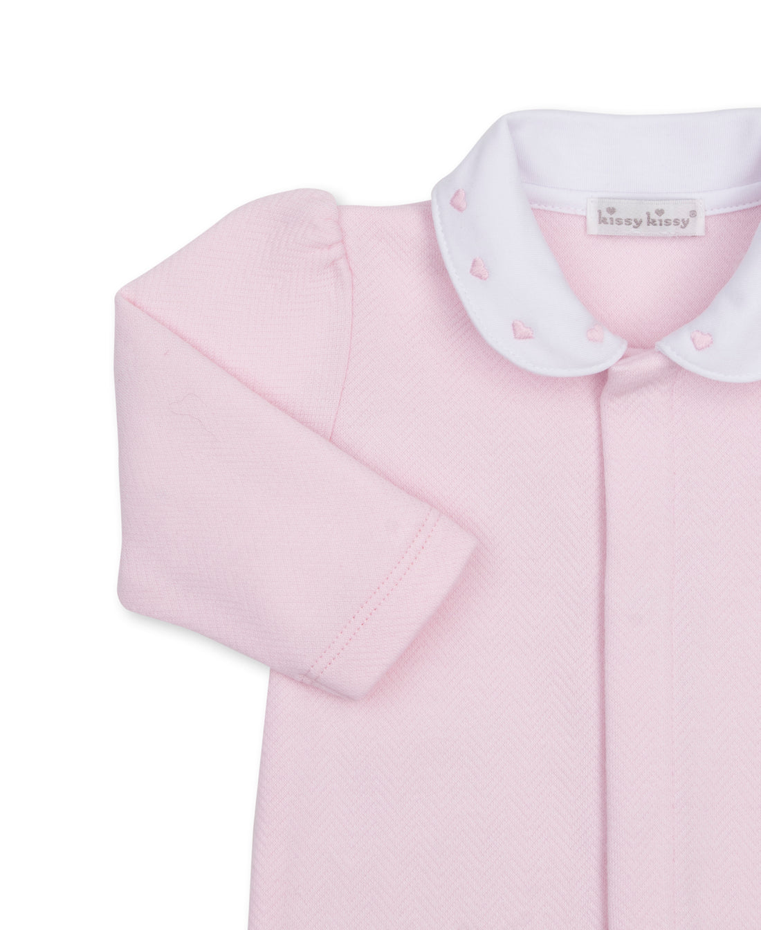 Baby Blessings Jacquard Footie: Pink