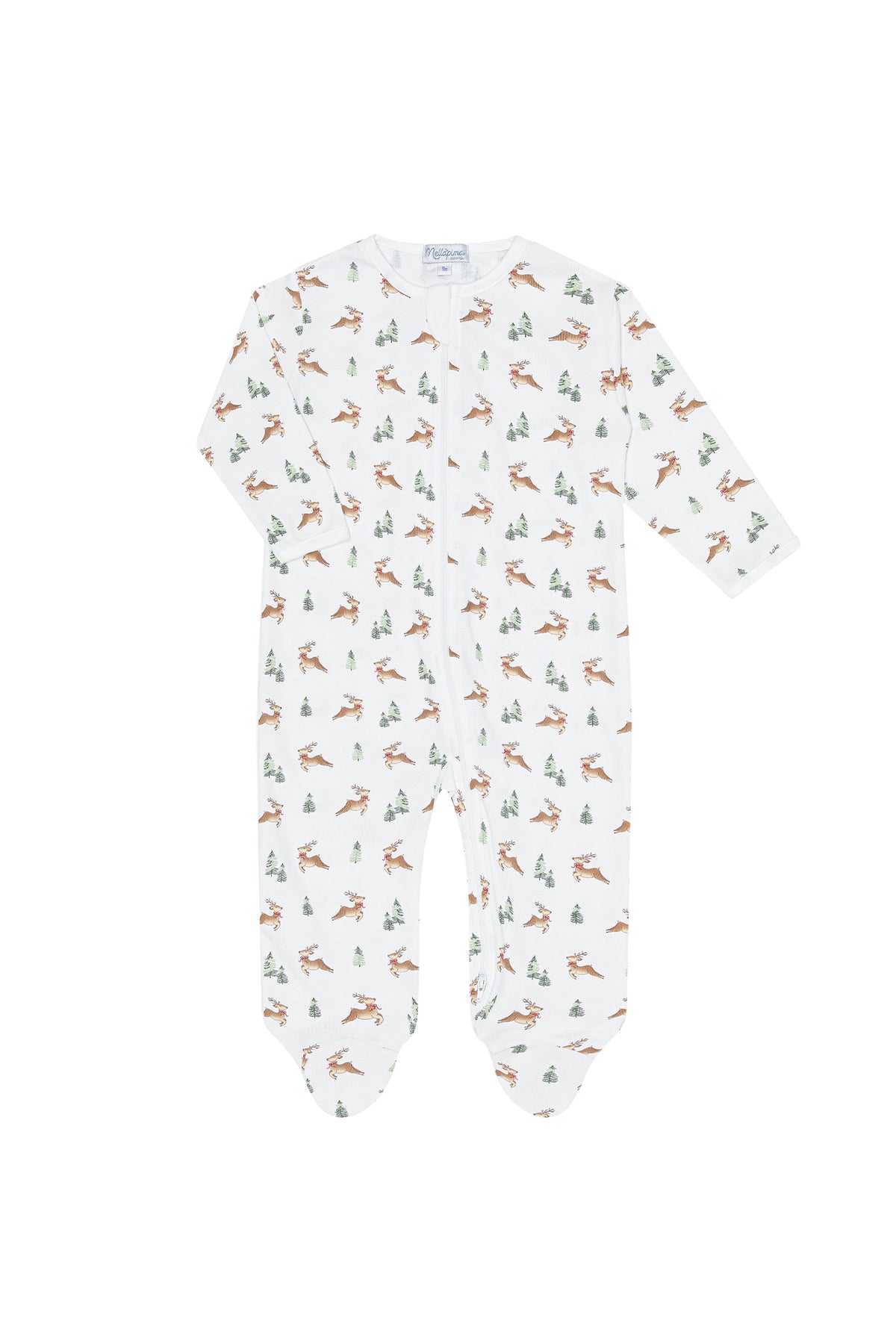 Christmas Reindeer Zipper Footie