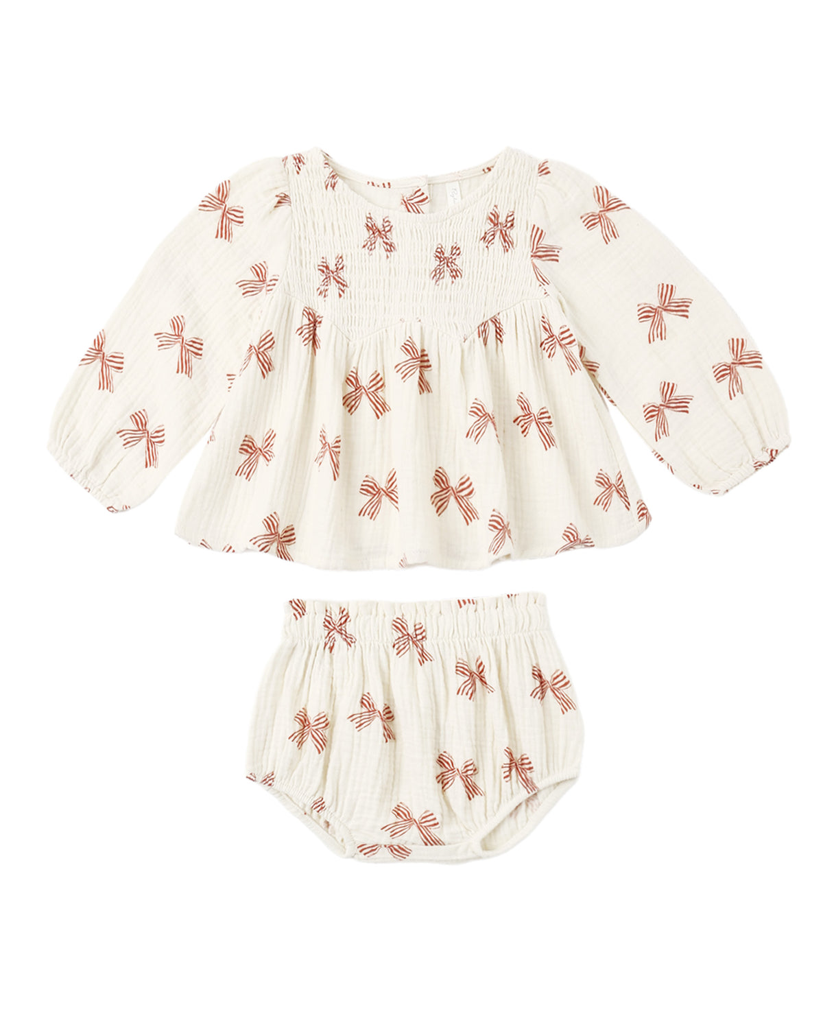 Sophia Top + Bloomer Set: Peppermint Bows