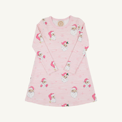 TBBC Long Sleeve Polly Play Dress - Heavy Weight: Dear Santa