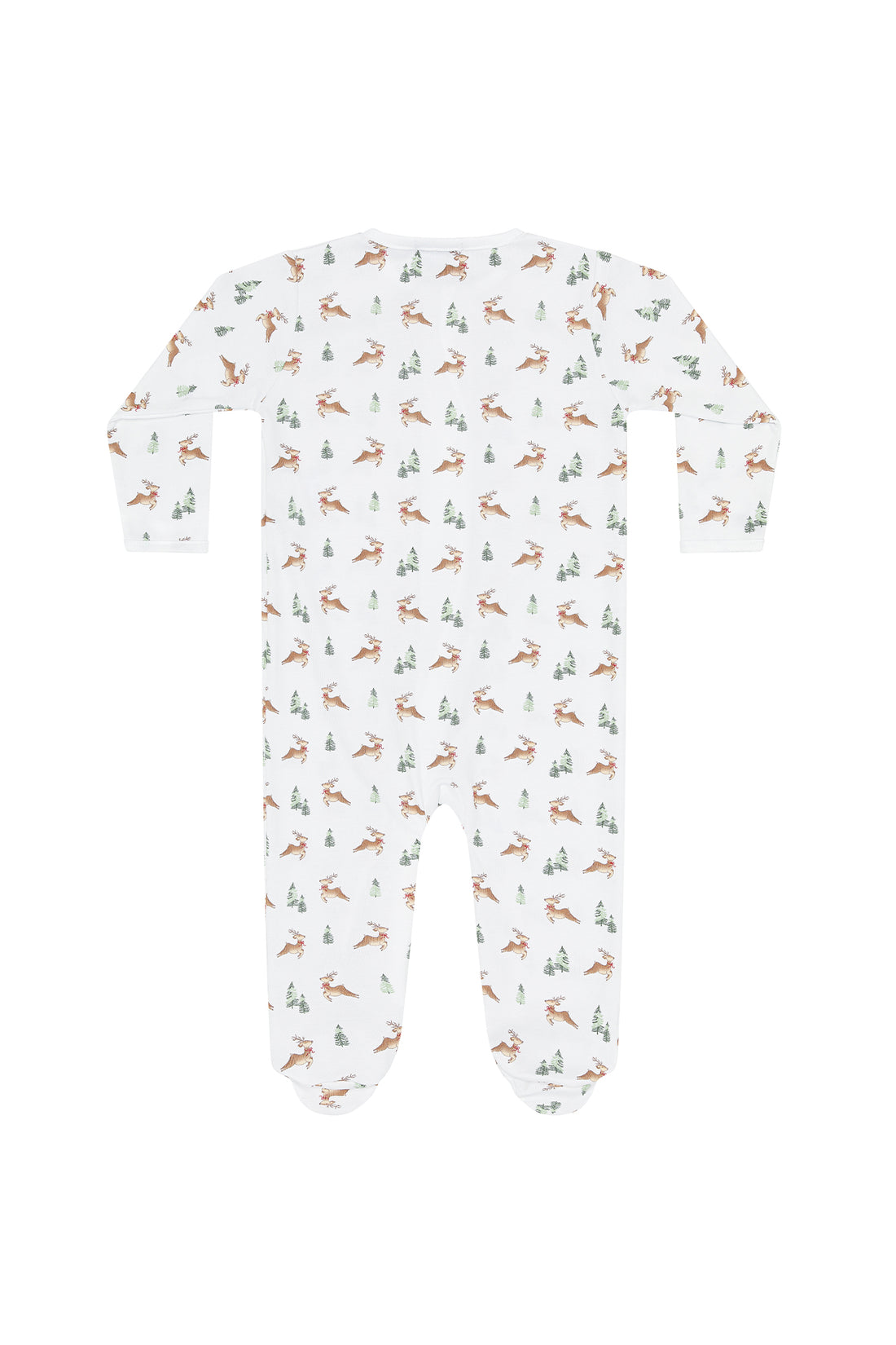 Christmas Reindeer Zipper Footie