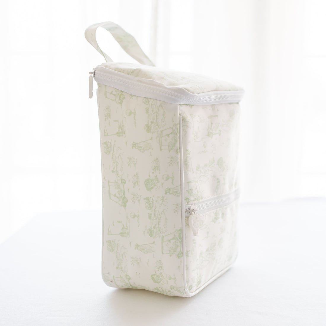 Golf Toile Lunch Bag: Green