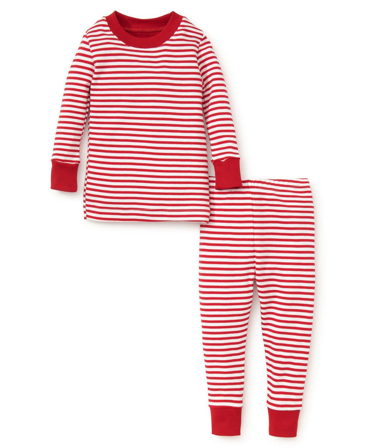 Red/White Stripe Snug-Fit Pajamas