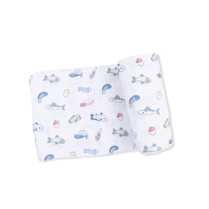 Fishing Lures Swaddle Blanket