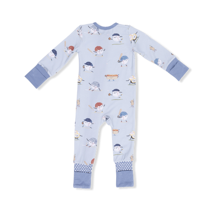 Baseballs Playing Baseball Convertible Romper