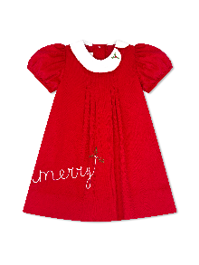 Eloise Dress: High Point Red Corduroy, Merry